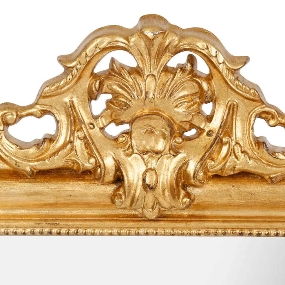 Miroir baroque doré en bois - Féerie