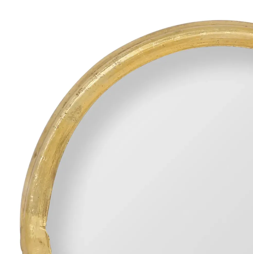 Miroir convexe en laiton doré d11.5cm - edman