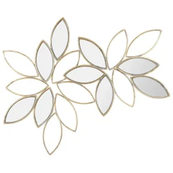Miroir dahlia doré