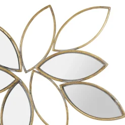 Miroir dahlia doré