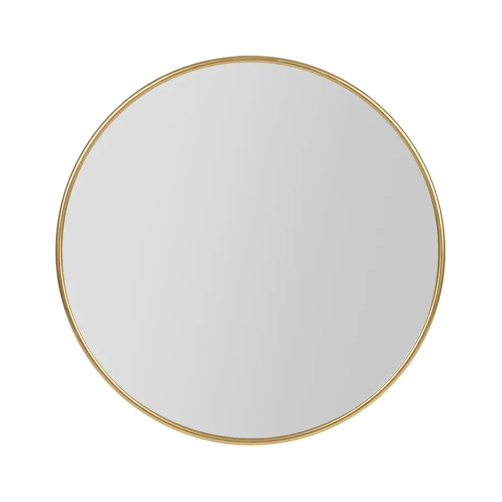 Miroir en fer doré d70cm - Arlequin