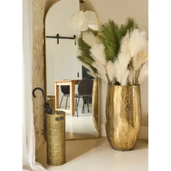 Miroir en fer doré h187cm - Badria