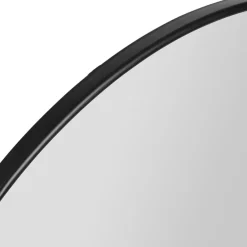Miroir en fer noir d110cm - Arlequin