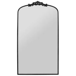 Miroir en fer noir h169cm - Dorhan