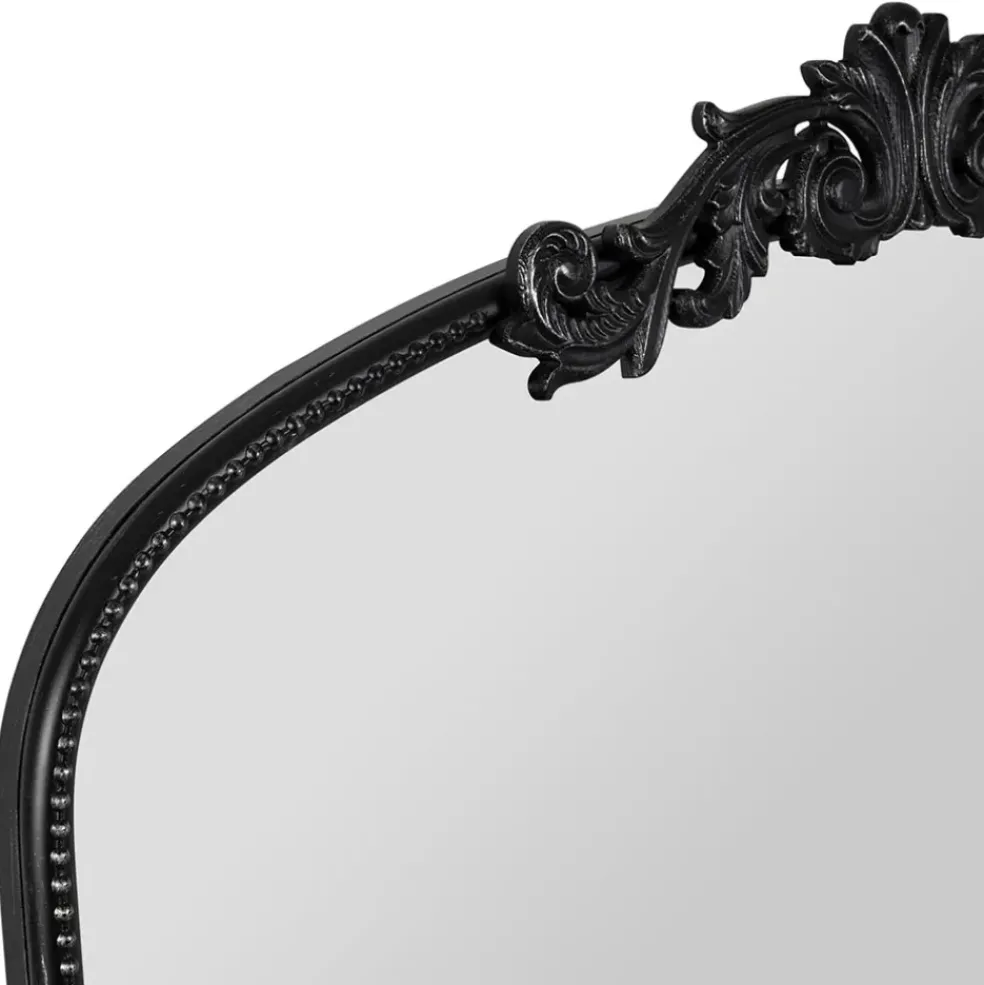 Miroir en fer noir h169cm - Dorhan