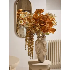 Miroir ovale en fer 35.5x89.5cm - Aziru