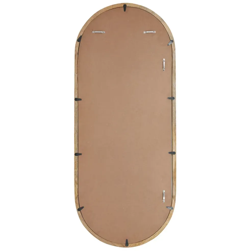 Miroir ovale en manguier 49x119.5cm - Hervea