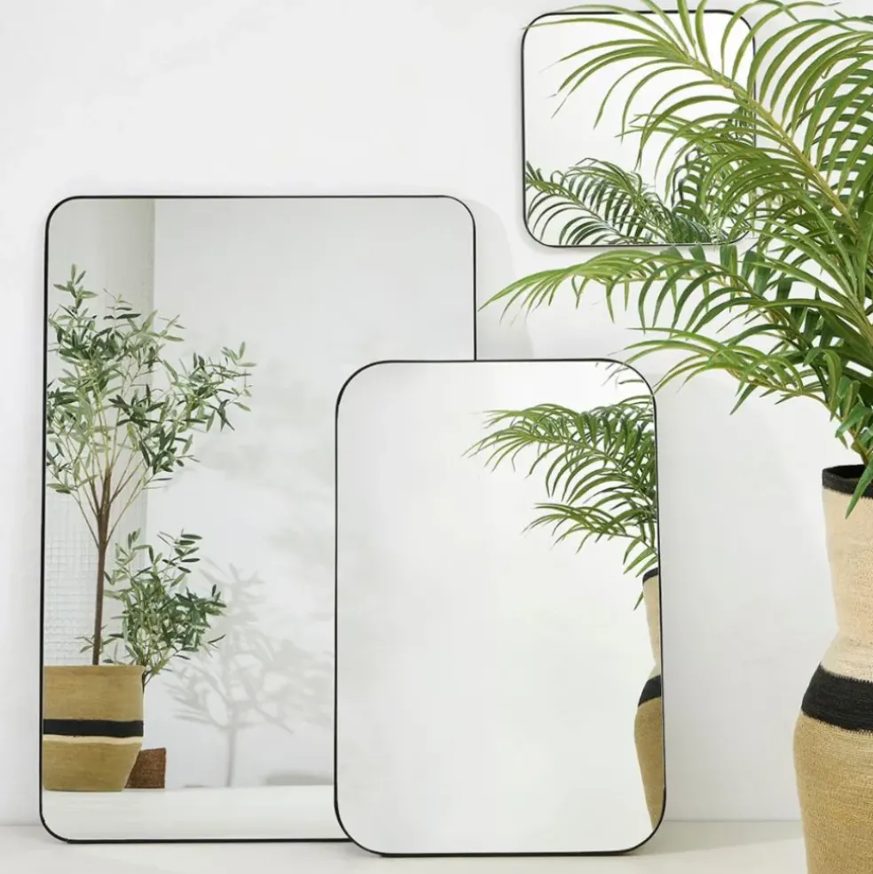 Miroir rectangle en fer h123.5m - Kerian