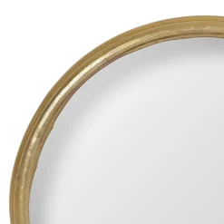 Miroir rond convexe en laiton doré d14.5cm - Edman