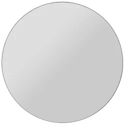 Miroir rond en pin foncé d80cm - Mikawa