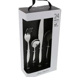 Ménagère 24 pieces en acier inoxydable argent - violon