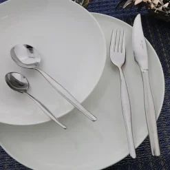 Ménagère 24 pieces en acier inoxydable argent - violon