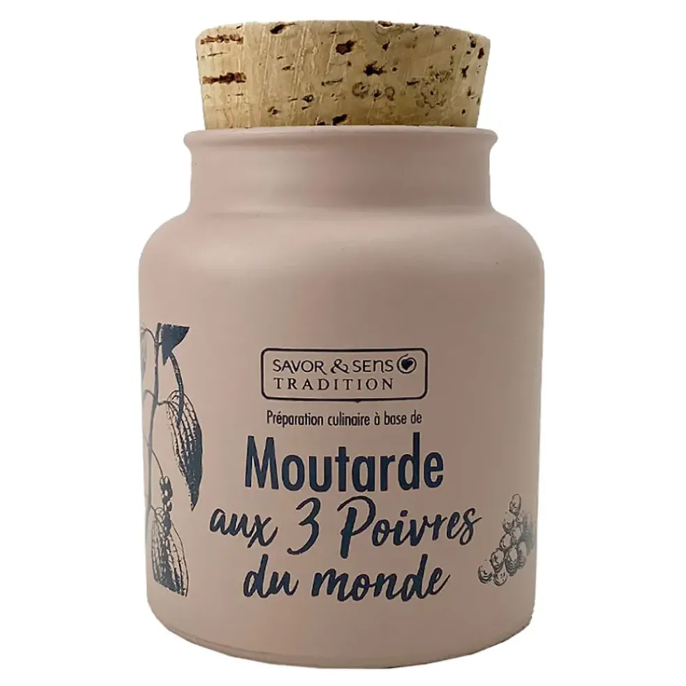 Moutarde aux 3 poivres sauvages 130ml