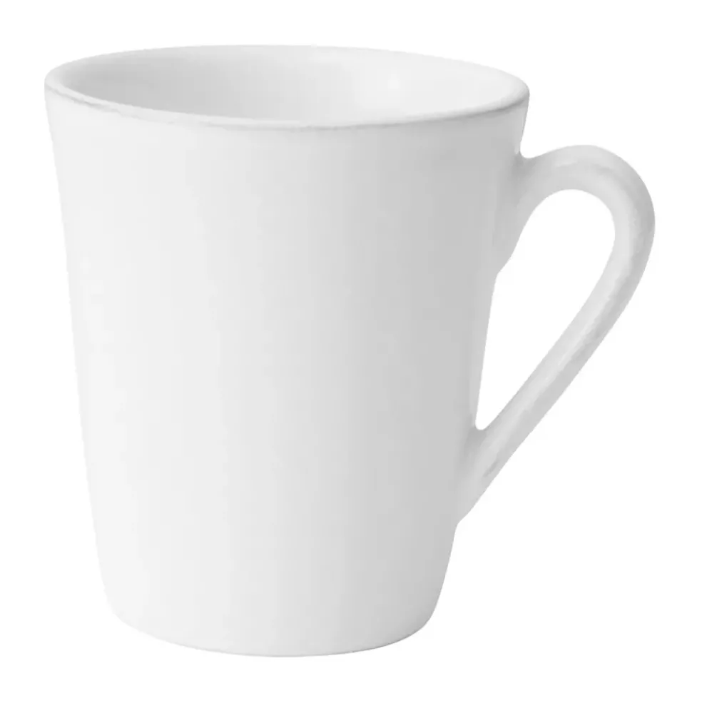 Mug americain en faïence blanc