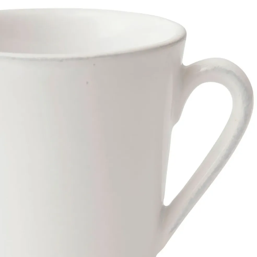 Mug americain en faïence blanc