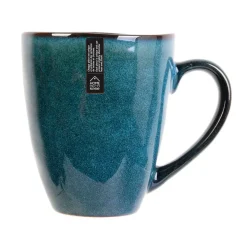 Mug 30cl en grès bleu - du temps