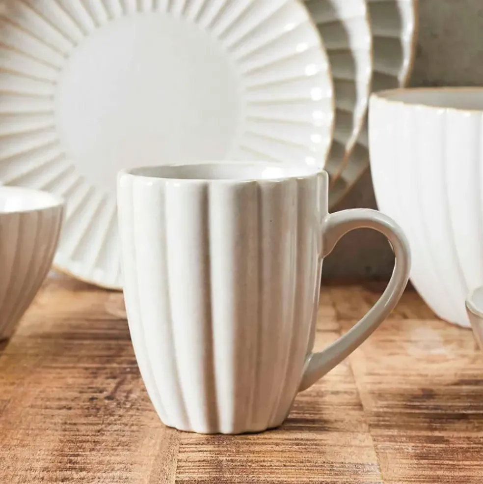 Mug en céramique beige 30cl - Vlora