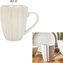 Mug en céramique beige 30cl - Vlora
