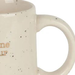 Mug marraine en grès blanc moucheté 35cl