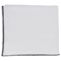 Nappe corino blanc 160x160cm coton lavé 170g/m2