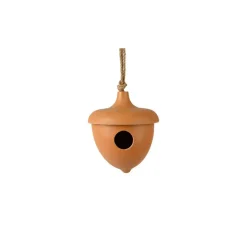 Nichoir en fibre de bambou marron