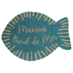 Paillasson bord de mer bleu