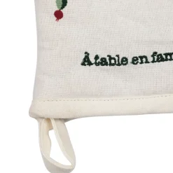 Paire de gants cuisine en coton écru - P'tit Légume