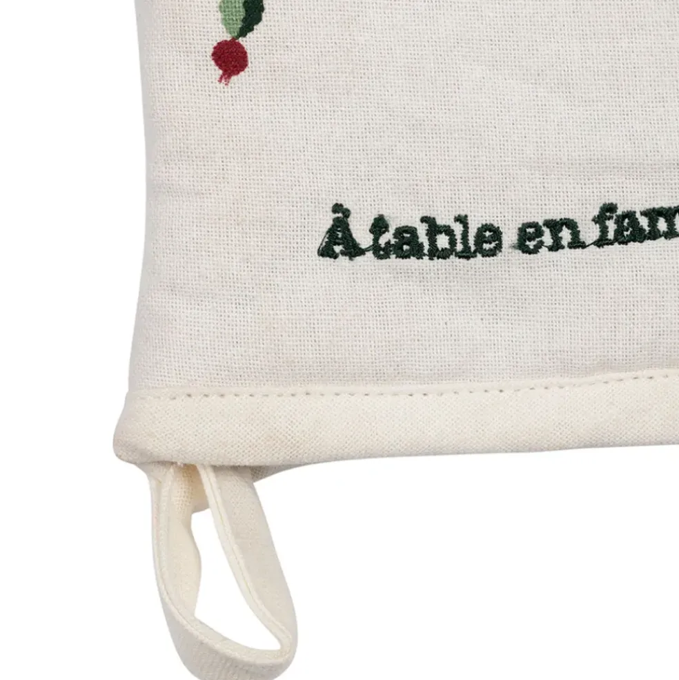 Paire de gants cuisine en coton écru - P'tit Légume