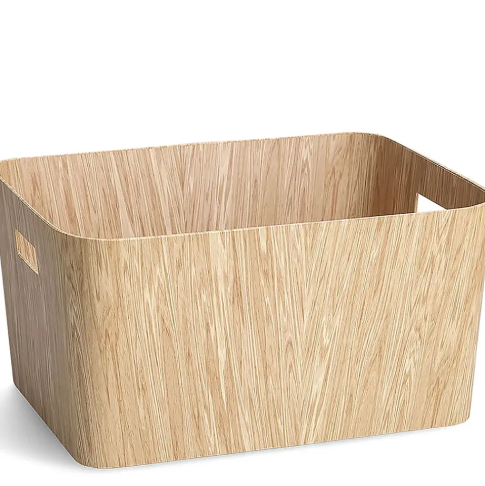 Panier en bois 40.6x30.5xh20.3cm