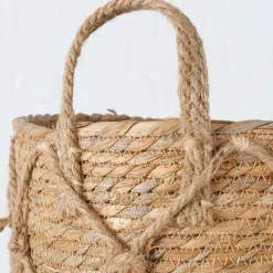 Panier en zostère naturel 31x31cm - Katunia