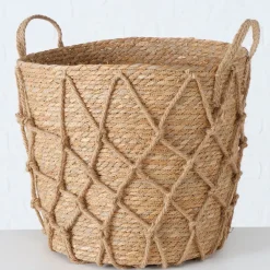 Panier en zostère naturel 43x43cm - Katunia