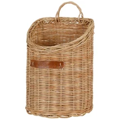 Panier mural cuisine tradition naturel en rotin