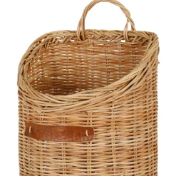 Panier mural cuisine tradition naturel en rotin
