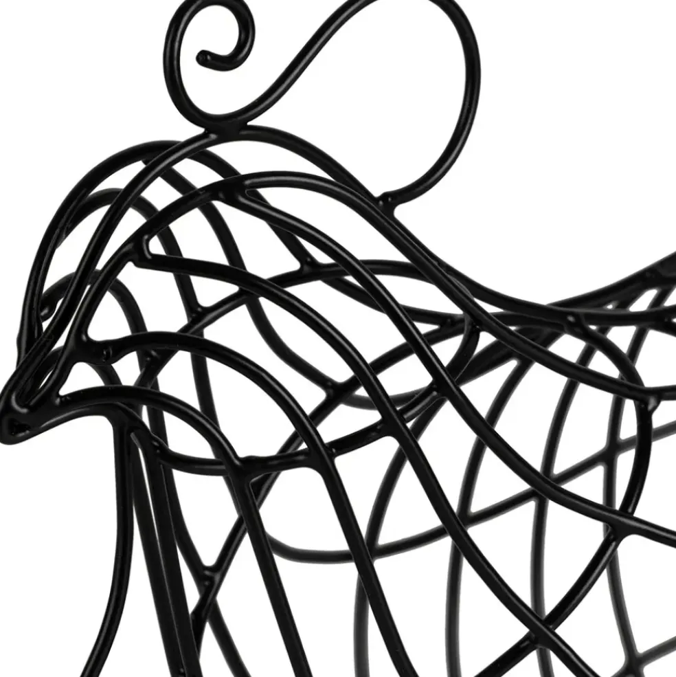 Panier poule en fer noir - Reserve