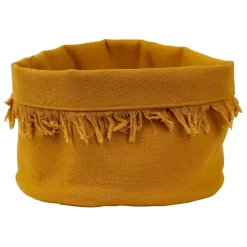 Panière à pain en coton cumin d18cm - Nalia