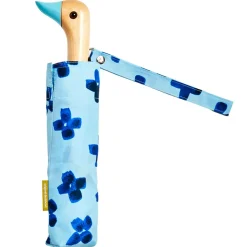 Parapluie compact manche tête de canard floral rain