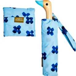 Parapluie compact manche tête de canard floral rain