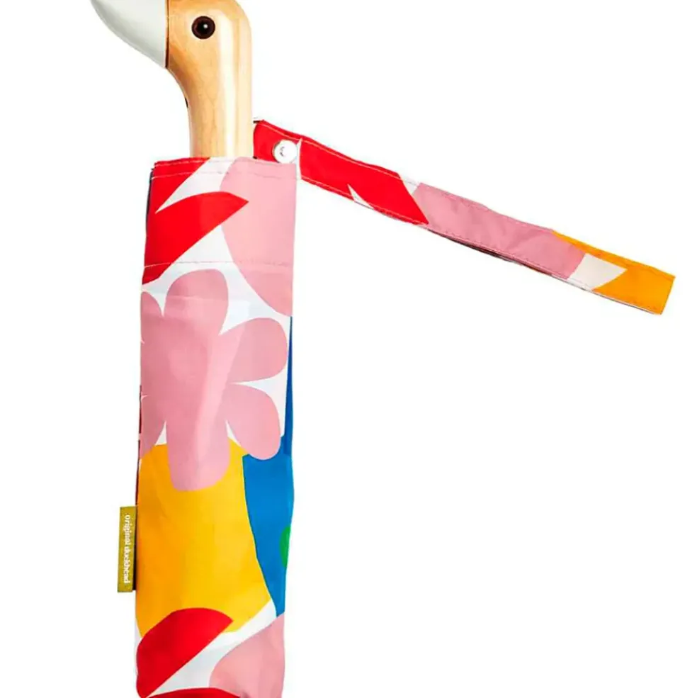 Parapluie compact manche tête de canard matisse