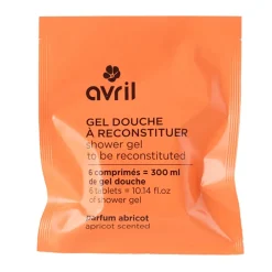 Pastille gel douche à reconstituer 300ml parfum abricot