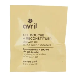 Pastille gel douche à reconstituer 300ml parfum tiaré