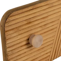 Patere 3 crochets en bambou et sapin naturel - Saori