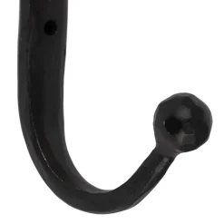 Patere double en fer noir - Minrai