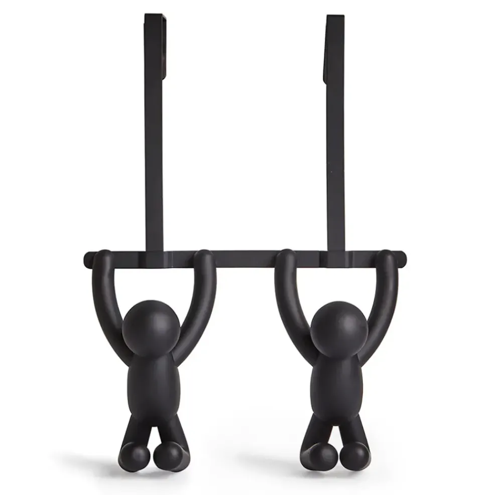 Patère porte buddy bonhomme noir