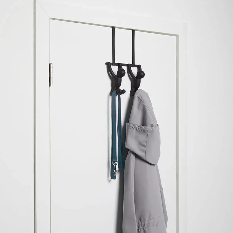 Patère porte buddy bonhomme noir