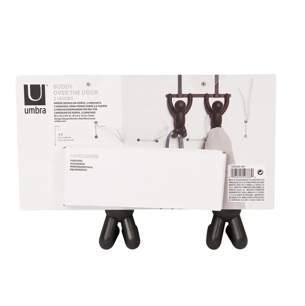 Patère porte buddy bonhomme noir