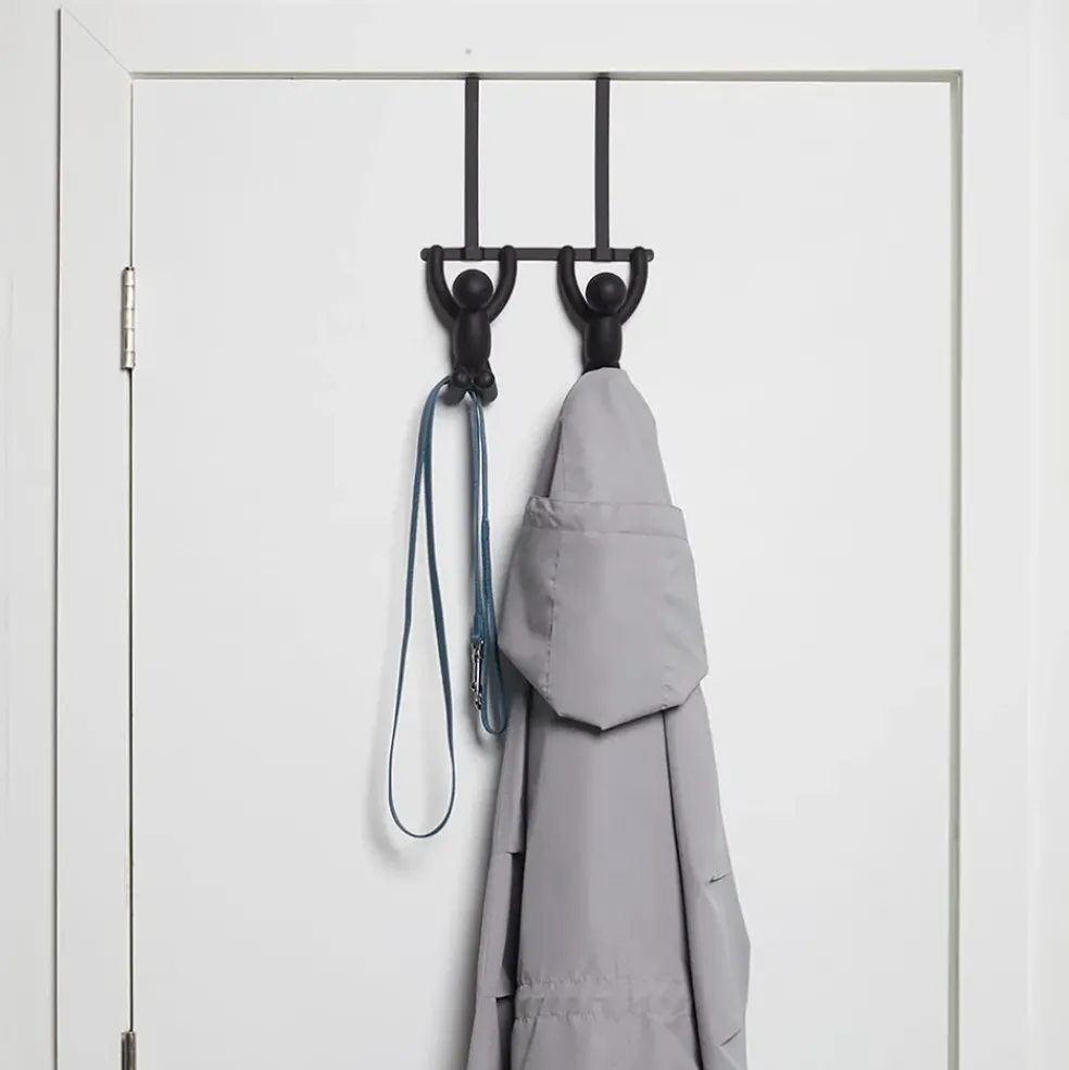 Patère porte buddy bonhomme noir
