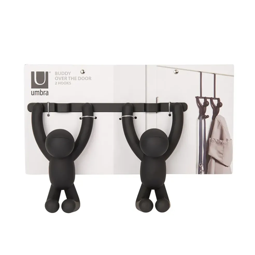 Patère porte buddy bonhomme noir