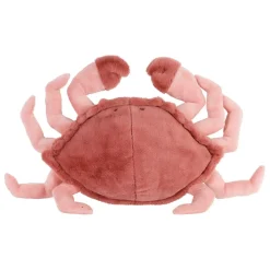 Peluche crabe en tissu corail - Eté A La Mer