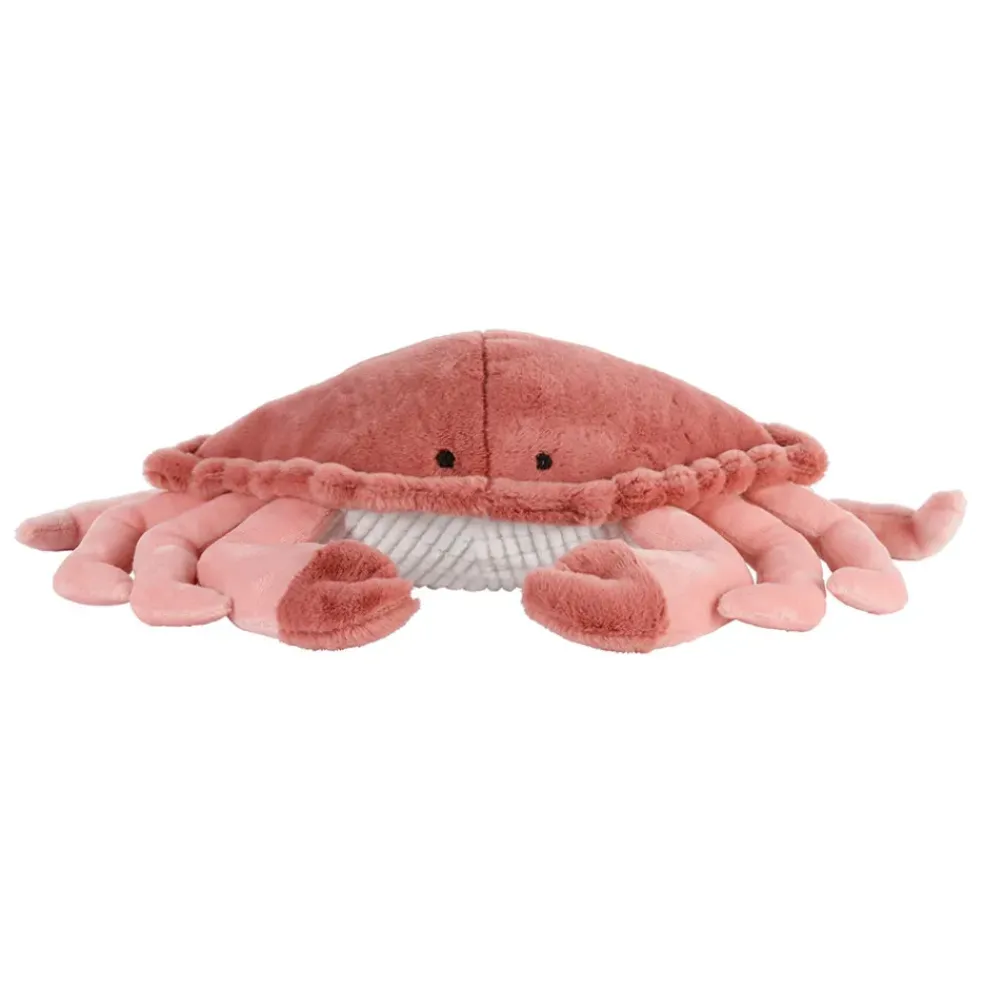 Peluche crabe en tissu corail - Eté A La Mer