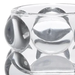 Photophore en verre transparent h6.5cm - Tanri